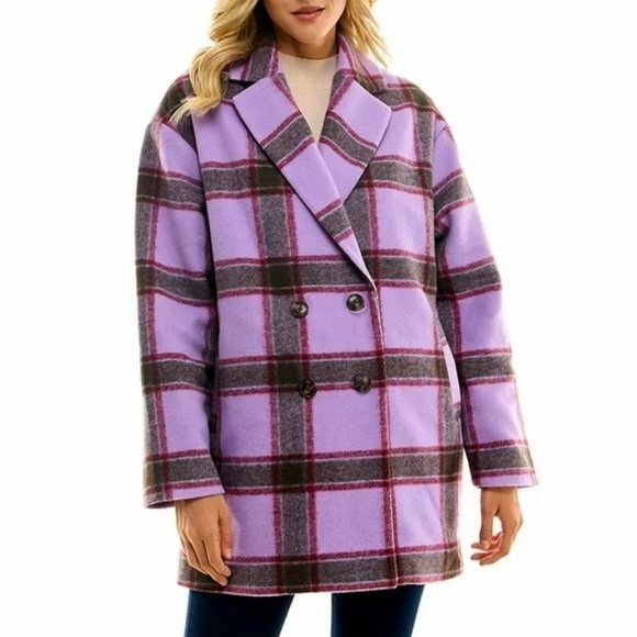 Time and Tru Jackets & Blazers - NEW XS Women's Plaid Brushed Twill Jacket-Lined